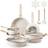 VEVOR 17 Piece Pots And Pans Granite Nonstick Cookware Set with lid