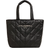 Karl Lagerfeld Voyage Quilted Extra Large Tote Black/gunmetal Black/gunmetal