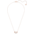 Swarovski Lilia Necklace - Rose Gold/Transparent