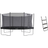 North Trampoline North Pioneer Studsmatta Oval 4,2 m x 2,9 m + Stege