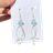 Shein pcs Sweet Handmade Jellyfish Gradient Beaded Earrings Natural Beads For Womens Daily Wear And Parties Blue