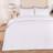 OHS Piped Edge Set King Duvet Cover Black, White (230x220cm)