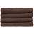 Catherine Lansfield Quick Dry Cotton 4 Pack Face Cloths Guest Towel Brown (30x30cm)
