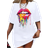 Shein Plus Loose Fit Lips Printed Short Sleeve TShirt For Summer Casual Wear