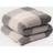 OHS Gingham Print Teddy Blankets Grey (200x150cm)