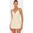 PrettyLittleThing Butter Yellow Floral Cup Detail Extreme Puffball Hem Dress (6)
