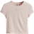 H&M Dame Lyserød Tætsiddende T-shirt