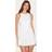 PrettyLittleThing Cotton Shirred Drop Waist Mini Skirt - White