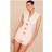 PrettyLittleThing Cream Structured Woven Shoulder Padded Skort Playsuit - White