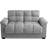 ModernMoments Margo 2 Seater Bed With Storage Grey 49 cm H X 122 cm W X 60 cm D Sofa 157cm 2 Seater