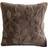 Shein pc Plush Embossed Square Without Pillow Simple Seasons Pillow Case Brown (50x30cm)