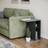 URBN Living C-Shape Sofa Side Wooden End Coffee Small Table 30x45cm