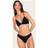 PrettyLittleThing Jersey Triangle Bralette And Thong Lingerie Set - Black