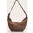 PrettyLittleThing Faux Suede Slouchy Crescent Cross Body Bag - Chocolate