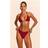 PrettyLittleThing Side O Ring Tanga Bikini Bottoms - Red