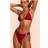 PrettyLittleThing O Ring Triangle Bikini Top - Red
