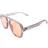 AIRE Whirlpool Aviator Sunglasses - Smokey Grey/Pink Lens