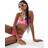 New Look Bandeau Floral Trim Bikini Top - Bright Pink Flower