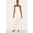 PrettyLittleThing Cream Tailored Woven Button Up Wide Leg Bandeau Jumpsuit - White