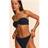 PrettyLittleThing Crinkle Tanga Bikini Bottoms - Blue