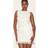 PrettyLittleThing Cream Boucle Knit Tassel Hem Mini Skirt - White