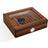 CIGARLOONG Cigar Humidor Brown 20-25 Desktop Cedar Wood Lined Storage Box