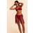 PrettyLittleThing Macrame Tassel Mini Beach Skirt - Red