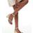 New Look Women's Wide Fit Faux Leather Block Heel Sandals - Off White