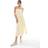 Hollister Strapless Linen-Blend Midi Dress - Lemon