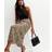 New Look Women's Leopard Print Midi Skirt - Brown