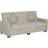 Homcom Reversible L-Shaped Sectional Bed Beige Sofa 90cm