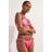 Karen Millen Slinky Ombre Tie Side Bikini Bottoms - Pink