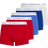 Tommy Hilfiger 5-Pack Signature Logo Waistband Trunks - Blu/RD/WDG
