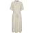 Pieces Pcpia Skjortekjole 2/4 Midi Shirt Dress - Beige