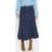 Saint Tropez Denim Skirt with High Waist - Blue
