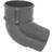 FloPlast Grey RB2AG 68mm Round Downpipe 112.5 Offset Bend Anthracite