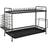 Harbour Housewares Metal 2-Tier Rack with Drip Tray 49cm H x 21cm W x 30cm D Dish Drainer