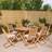 Rowlinson Oval 9 Piece 8 Person Outdoor Table - Brown Patio Dining Set