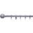 Dunelm Ashton Extendable Metal Curtain Pole with Rings - Grey