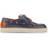 Jones Bootmaker Leather Boat Shoes - Navy