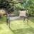 Melody Maison Large Ornate Black Metal 103 cm Garden Bench