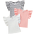 Shein Toddler Girls' Casual Comfortable Round Neck Ruffle Trimmed T-Shirt Set Of
