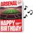 Arsenal FC Arsenal FC Birthday Sound Card