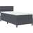 vidaXL Mit Matratze Dunkelgrau 100x200 cm Cordstoff Boxspringbett 100x200cm
