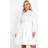 Yours Curve Women's Plus Size Poplin Puffball Mini Shirt Dress - White
