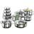 Kärcher Jasmin with Pan Stainless Steel 20 Pieces Cookware Set with lid 20 Parts