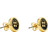 Marc Jacobs The Button Stud Earrings in Gold/Black