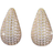 Shein pair Fashionable Teardrop Shaped Cubic Zirconia Stud Earrings Glittering And Luxurious Gift For Girls On Dates Valentines Day And Christmas