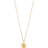 Susanna Falken Letter Necklace - Gold/Transparent