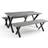 Dunelm Ezra 6 Dining Set 90x160cm 3pcs